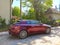 Old classic car Alfa Romeo Brera right side and back part parked