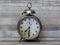 Old Classic Clock, Time, Timing, Alarm, Vintage, Alarm Clock on bleached and whitewash beech wood background.