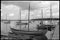 Old classic historic wooden boats in Roskilde, Denmark in 1991