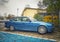 Old classic luxury private car sedan BMW four doors parked