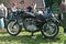 Old classic Polish motorcycle Junak