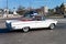 Old classic white convertible car in Havana