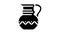 old clay crockery glyph icon animation