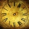 Old clock face with attractive grunge textures