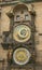 Old clock on Old Town Square in the center of Prague