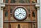 Old clock in the Stock Exchange Palace of Porto.