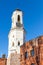 Old Clock Tower and destroyed cathedral. Vyborg