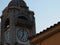 Old clock tower at Dimitsana town in Peloponnese Greece