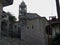 Old clock tower at Dimitsana town in Peloponnese Greece