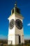 Old clock tower at Petrovaradin fortress in Novi Sad, Serbia