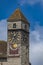 Old clocktower on Rapperswil castle in Switzerland