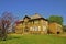 Old closed two story schoolhouse