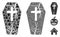 Old coffin Mosaic Icon of Tremulant Items