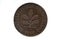 Old Coin dated 1950, One Pfennig, German coin
