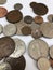 Old coins great britain, monetary, finance, british empire