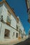 Old colorful houses with deserted alley