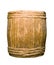 Old completely wooden barrel