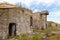 Old concrete bunker on Totleben island in Russi