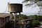 Old concrete water tower in India