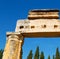 old construction column and the roman temple history pamukkal