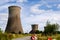 Old cooling towers of the disused coal-fired power station