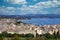 Old Corfu town and new fort cityscape