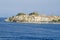 Old Corfu town with the Venetian Old Fortress in Greece