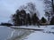 An old cottage is empty because of winter on our archipelago and its beautiful nature of it