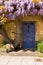 Old cottage entrance door