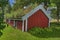 An old cottage, log cabin from the 1800s in Sweden... in HDR