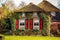 Old cozy house with thatched roof in Giethoorn, Netherlands