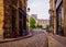 Old cozy street in Paris