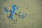 Old cracked paint pattern on rusty background. Peeling paint. Pattern of blue grunge material. Damaged paint. Scratched old plate