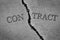 Old Cracked Sidewalk Cement Dangerous Broken Contract End of the