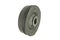 Old crankshaft pulley on white background, isolated, Car maintenance service