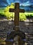 Old Cross Headstone HDR