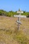 Old crosses at the historic orthodox cemetery of Fort Ross