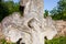 Old crucifix gravestone