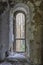 Old Crumbling Arched Church Window