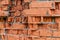 Old crumbling weathered brickwork