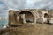 Old crusaders castle of 13th century into the sea in Saida, Lebanon