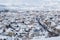 Old cultural city of prizren, kosovo covered with snow at winter season