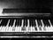 Old, Damaged, Broken, Worn-out Piano Missing Keys