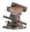 Old damaged industrial vice