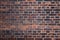 Old dark brick wall texture for pattern background