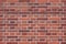 Old Dark, Brown Tone Brick Wall Texture. Strong Brickwork Seamless. Shabby Building Fassade. Perfect Stonework Backdrop