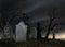 Old dark cemetery