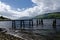 Old and decayed pier on scottish lake