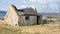 Old derelict crumbling cottage.