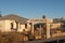 Old derelict railway houses  at the abandoned railway town called Putsonderwater, ghost town in South Africa